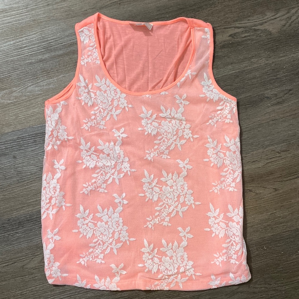 Iris Basic tank top with lace